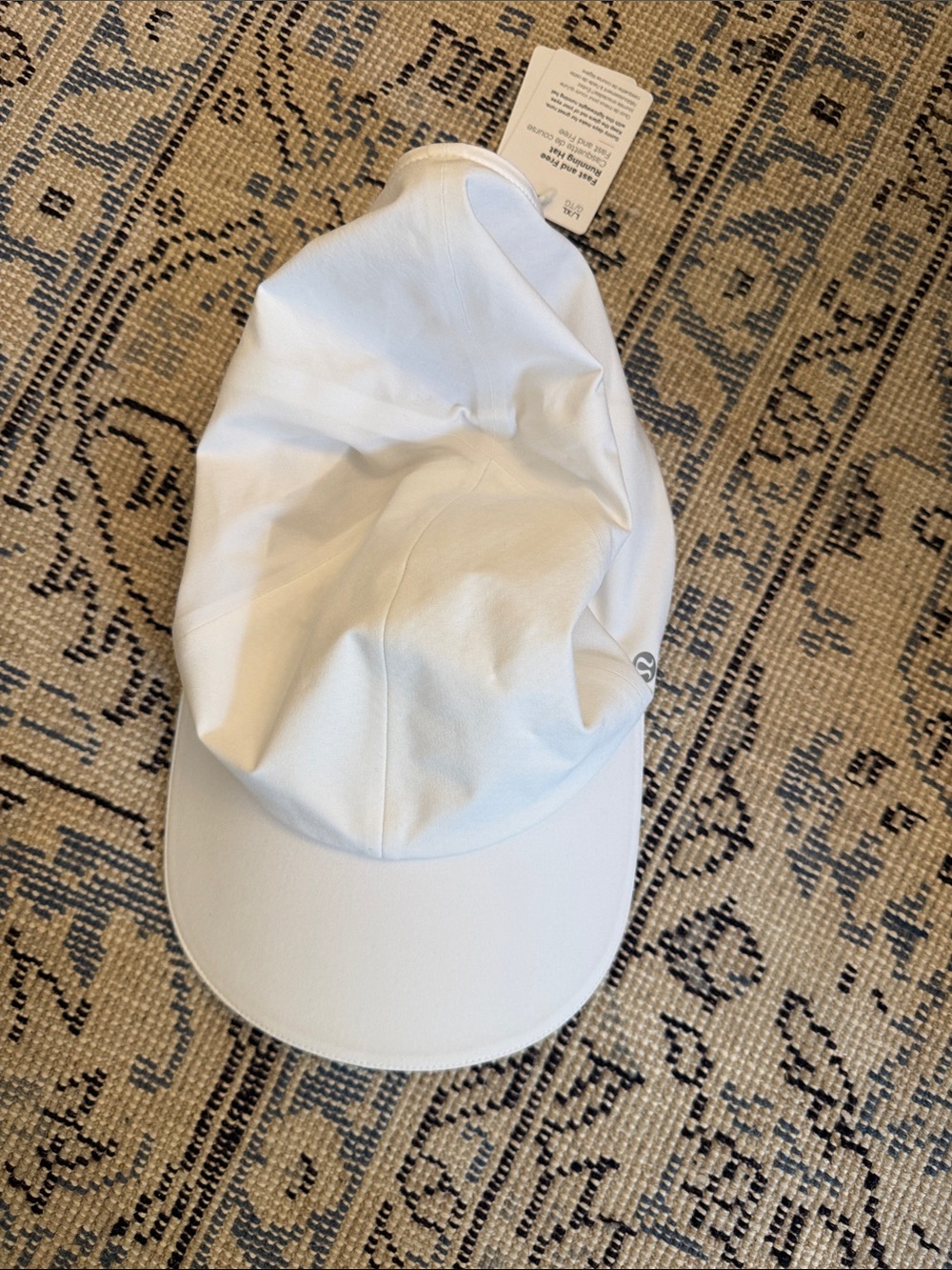 lululemon athletica White Fast and Free Running Hat NWT